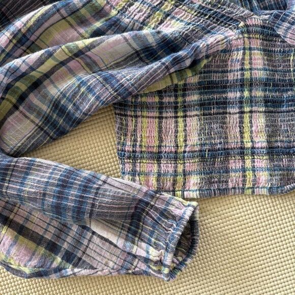 Free People Marlena Plaid NWOT Size S - Picture 5 of 16